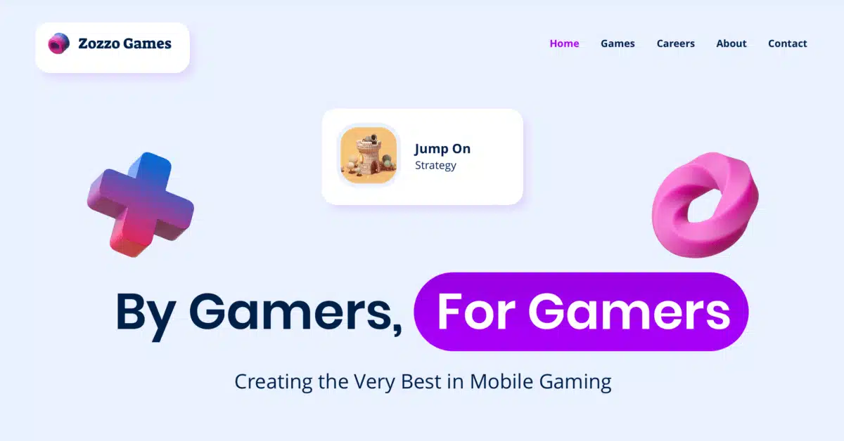 Сайт нашего ученика "Zozzo Games"